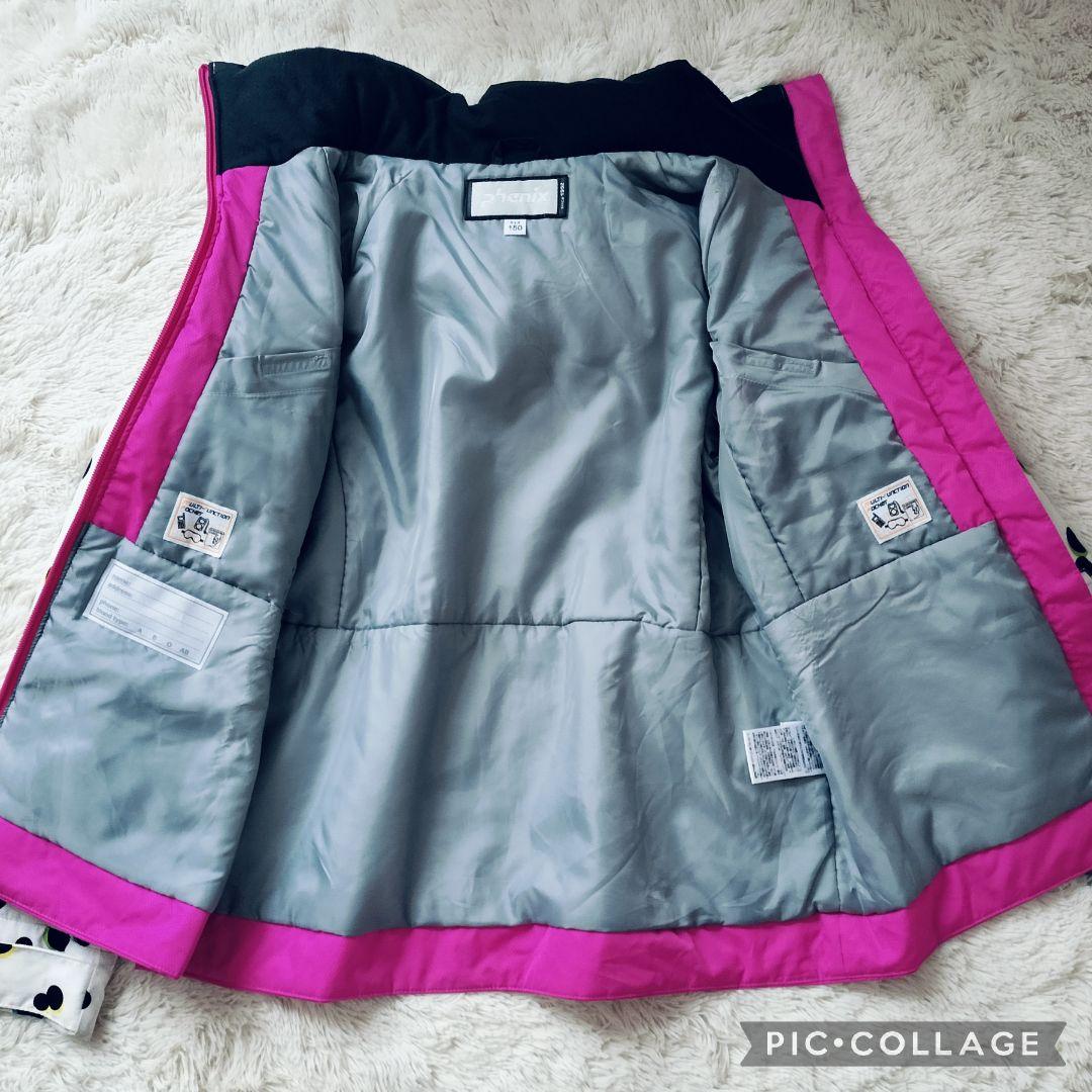 美品 Phenix フェニックス ガールズ スキーウェア 上下 150 ドット柄