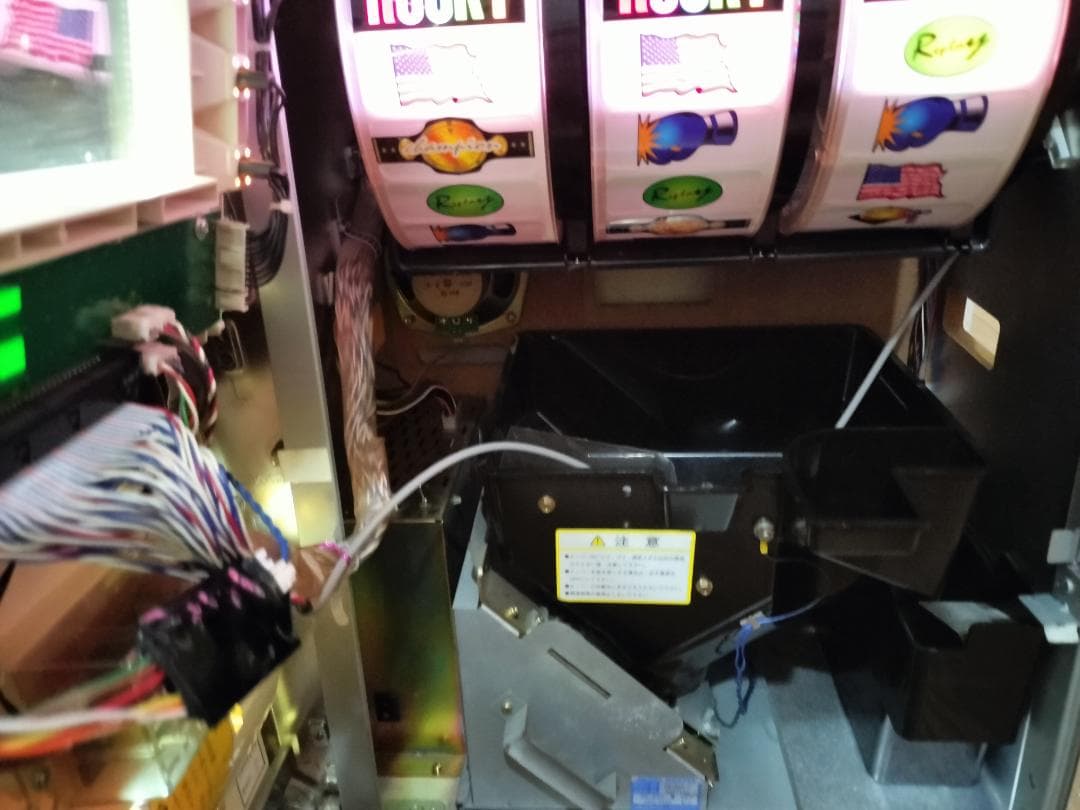 【パチスロ実機】高砂★ロッキー【オートプレイ付不要機付】４号機・レア・人気