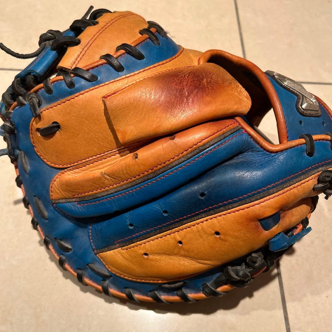 ハタケヤマ キャッチャーミット PRO-288 限定カラー キャメル×ブルー
