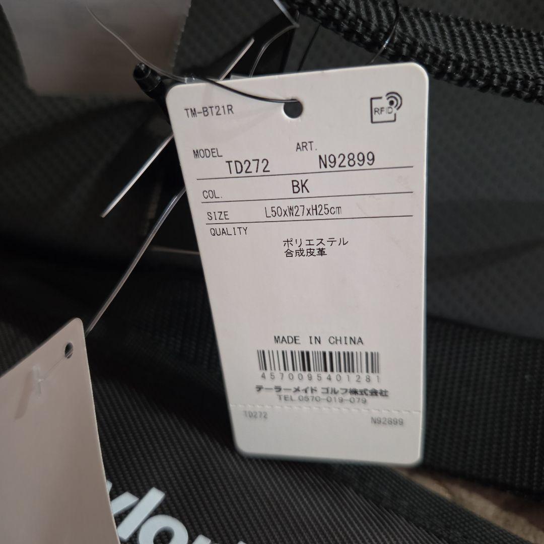 TaylorMade ゴルフバッグ 黒 赤ライン