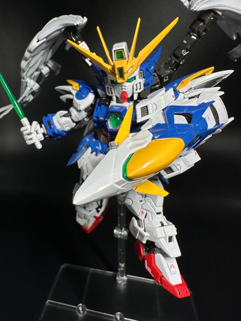 リンプラパール塗装　MGSD ウィングガンダムゼロEW
