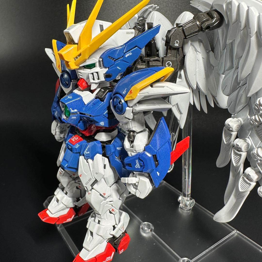 リンプラパール塗装　MGSD ウィングガンダムゼロEW