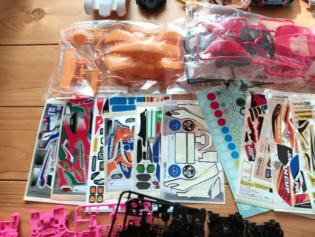 ミニ四駆　ボディ　パーツ　セット ジャンク　未使用多数　タミヤ　ホイール　タイヤ