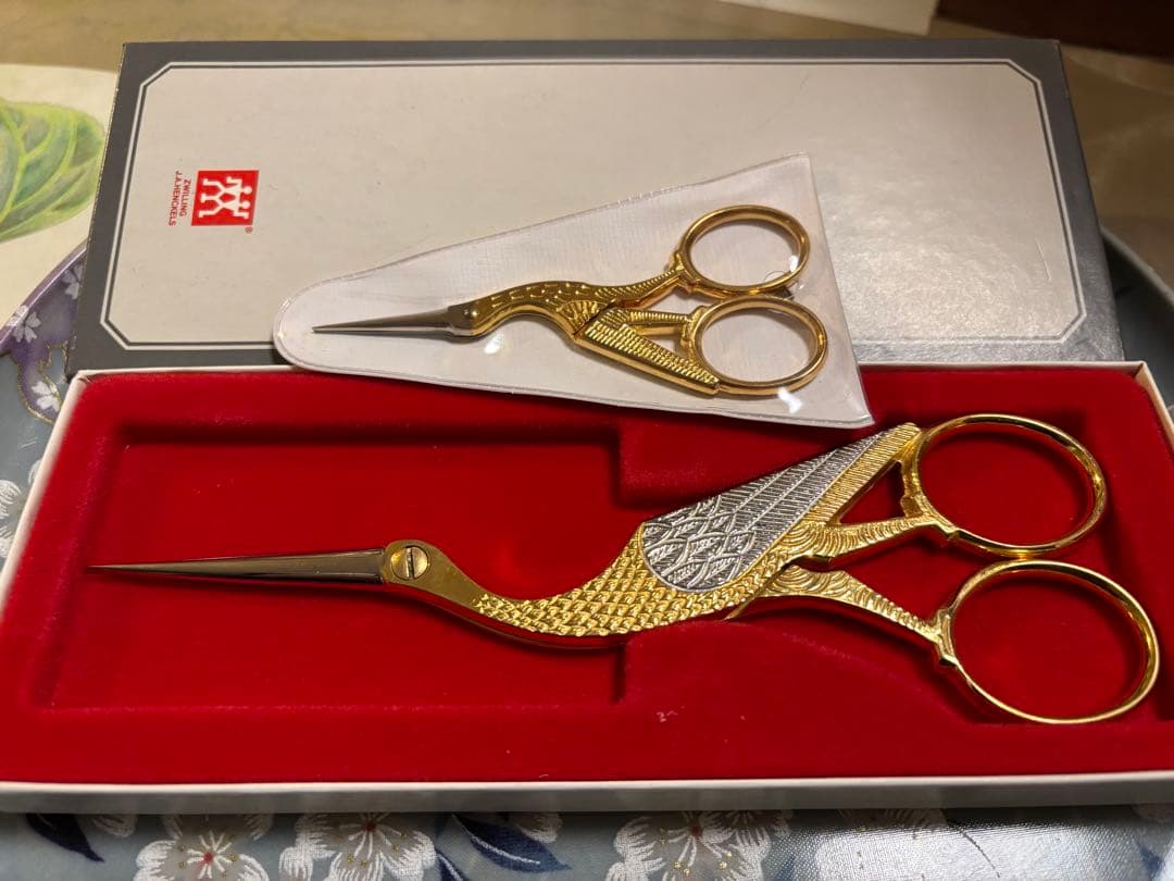 ZWILLING J.A.HENCKELS 鶴　コウノトリ　ハサミ セット
