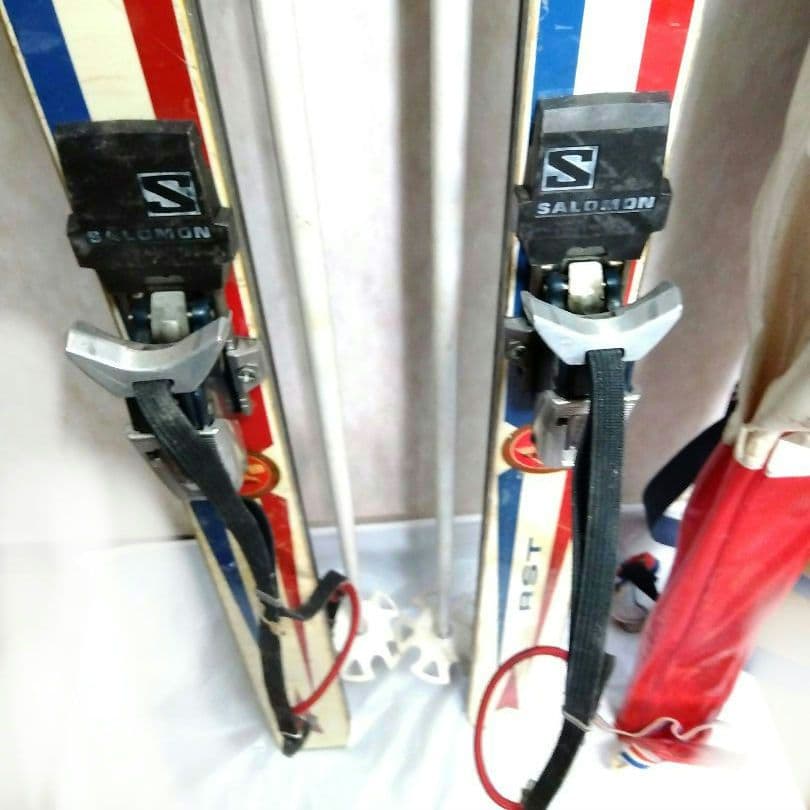 ロシニョール RST ダウンヒル GS 180cm　＋ サロモン 昭和 骨董