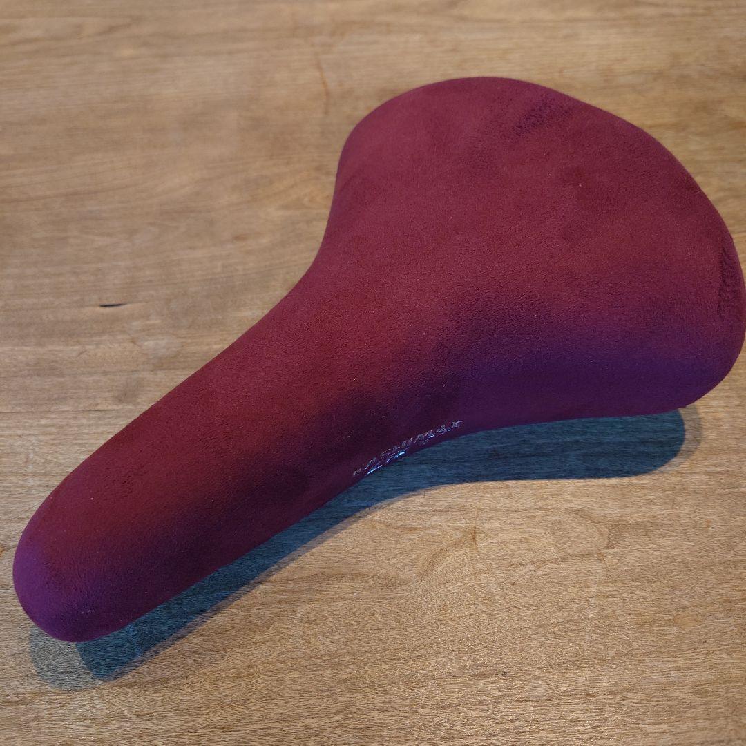 KASHIMAX ボルドーレッド バックスキンサドル 未使用品