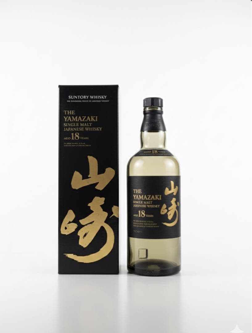 SUNTORY WHISKEY 山崎 18年 未洗浄空瓶　箱付き