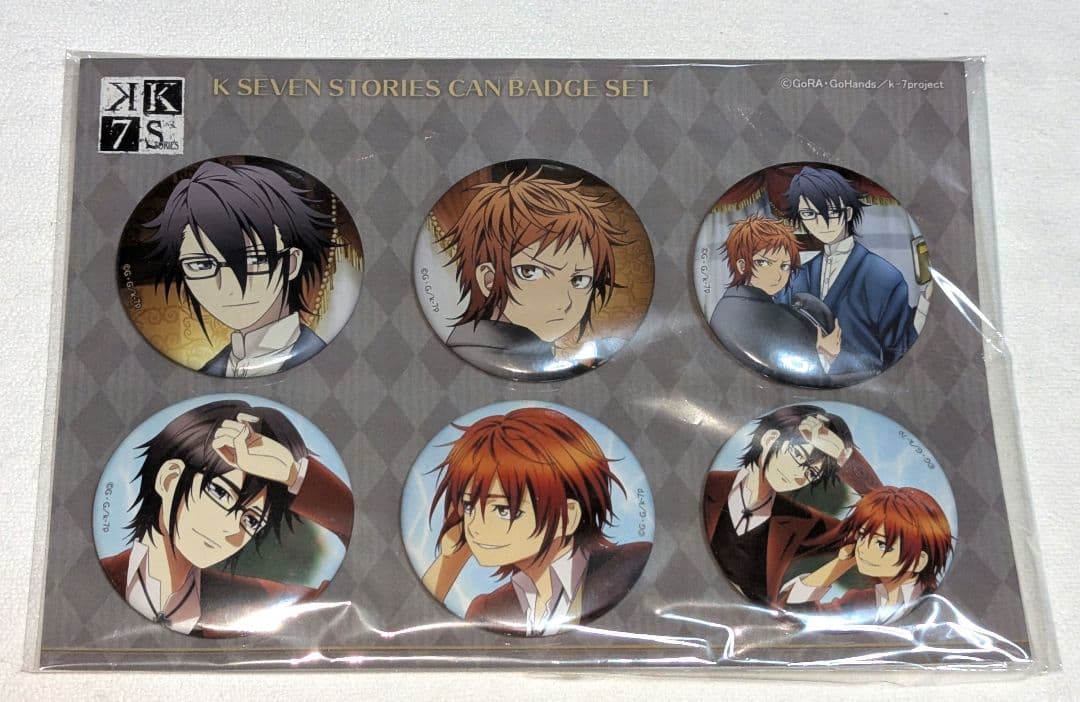 アニメK 八田美咲 伏見猿比古 缶バッジ カーテン魂