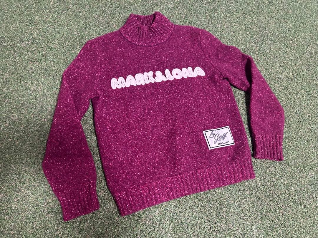 makimaki　マークアンドロナ ゴルフウェア ニット モックネック