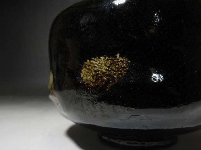 楽吉左衛門十三代 惺入 黒茶碗／共箱／楽家十五代 直入・表千家十三代 惺斎 書付