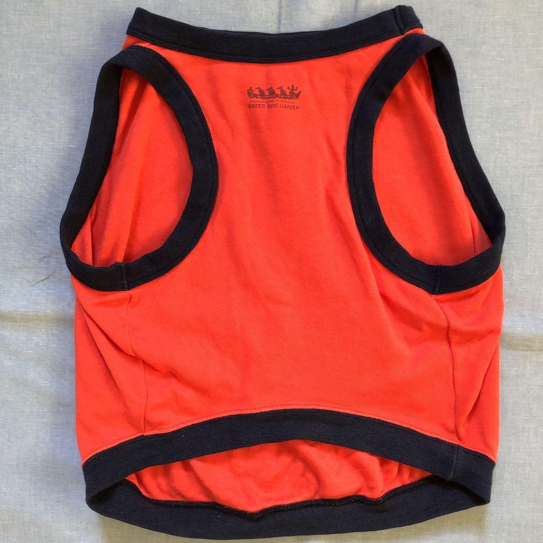 WATER DOG GARDEN 犬服(中型犬) 赤×紺