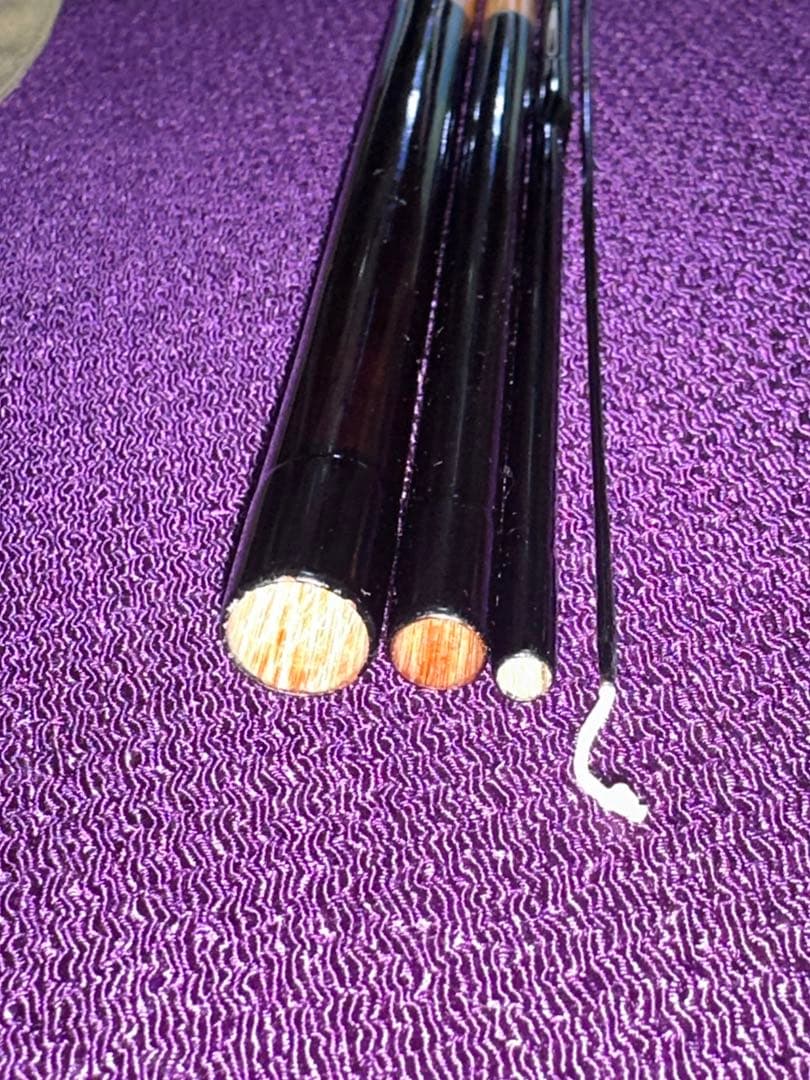 貴重 未使用品 蟹歩作 硬式 稀作 紫陽花 節巻 4本継 133寸 1960年製