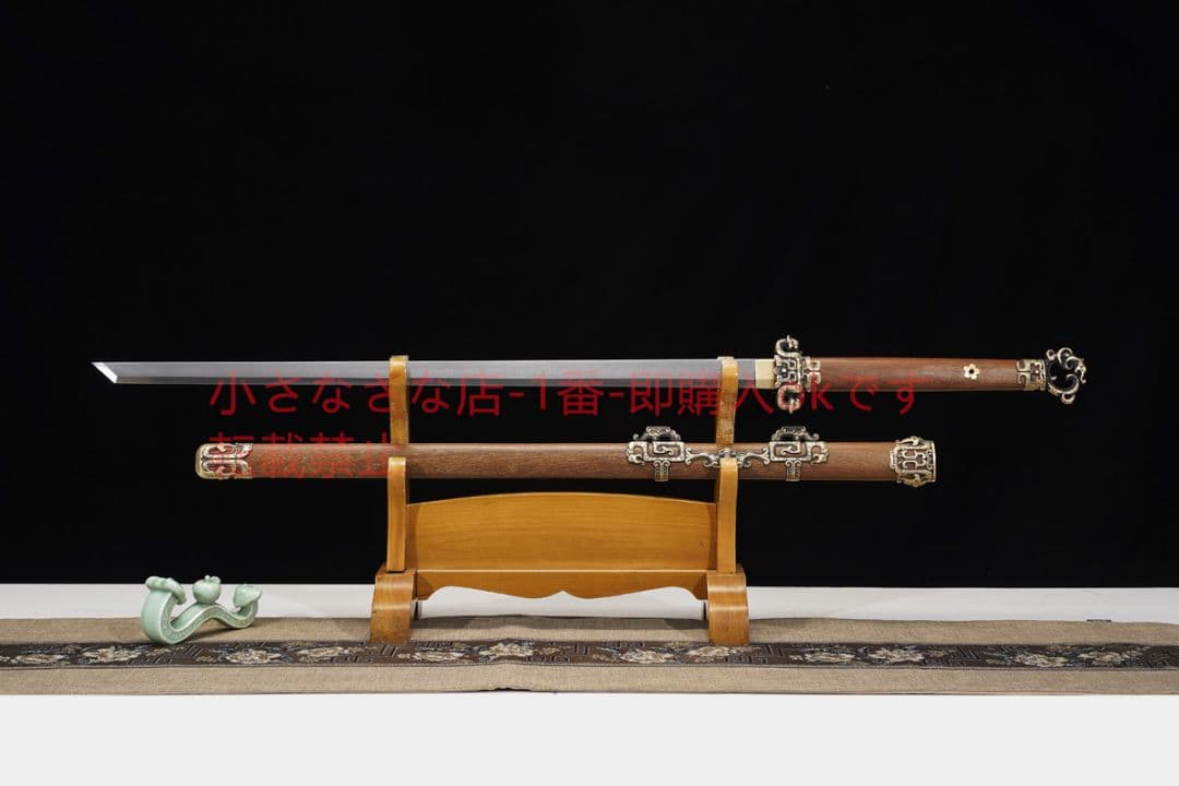 天祥唐横刀百錬模様鋼  古兵器 武具 刀装具 日本刀 模造刀 居合刀