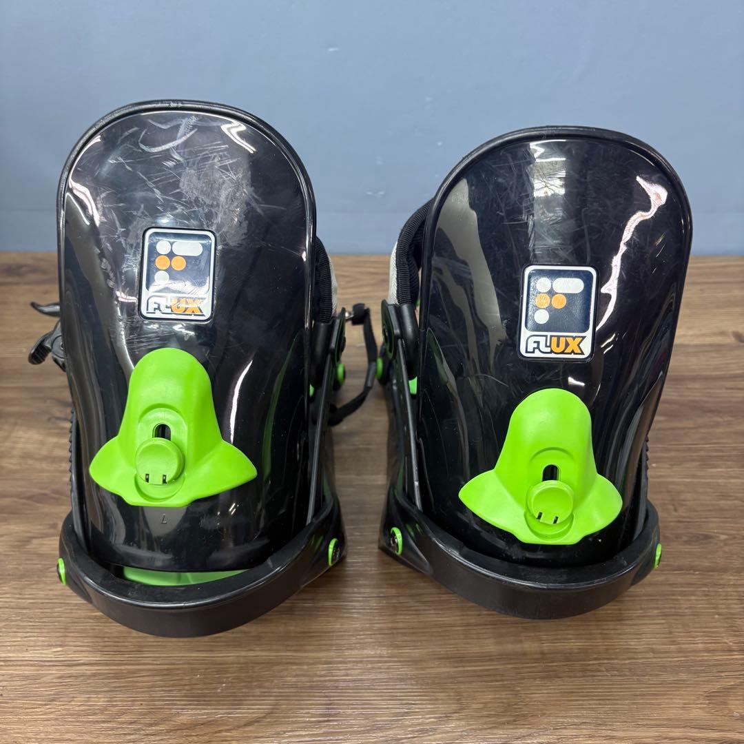 FLUX フラックス スノーボード ビンディング Lサイズ グリーン×ブラック