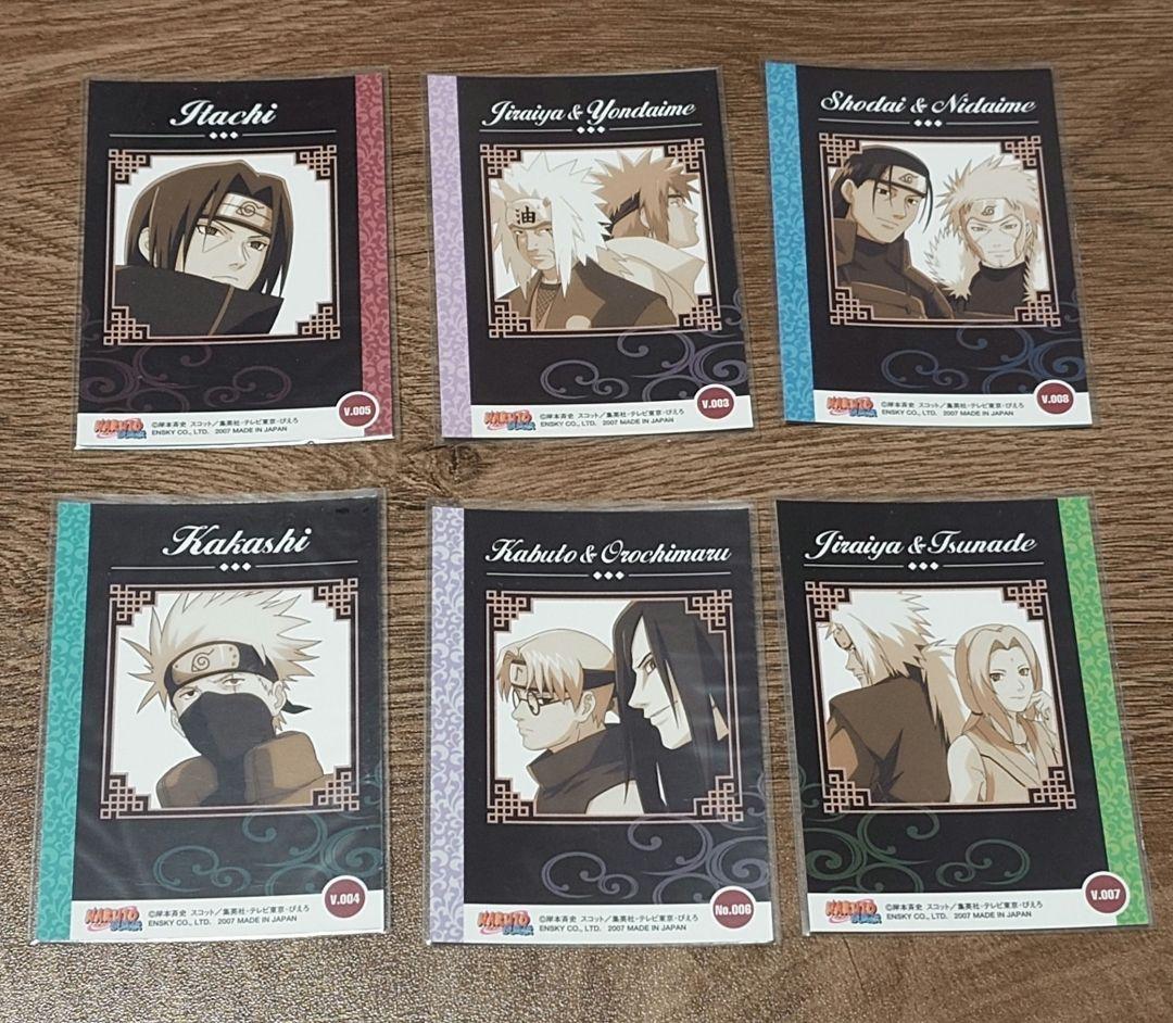 NARUTO ナルト 疾風伝 エッチングカード 6枚セット