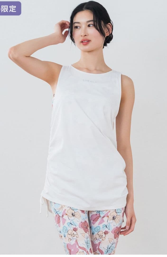 新品未使用　SUKALA　フラワーセパレートタンクトップ　ヨガ　ウェア M