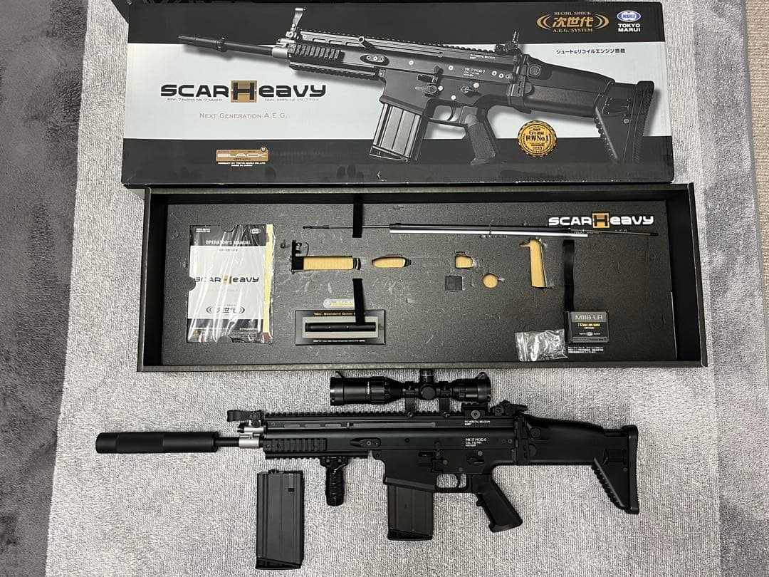 東京マルイ No17 SCAR-H (ブラック) 次世代電動ガン スコープ付