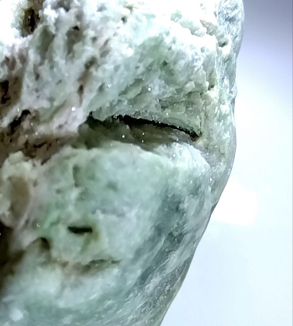 ★翡翠原石★糸魚川硬玉【青海川・転石ウブ・クラスター翡翠299ｇ】