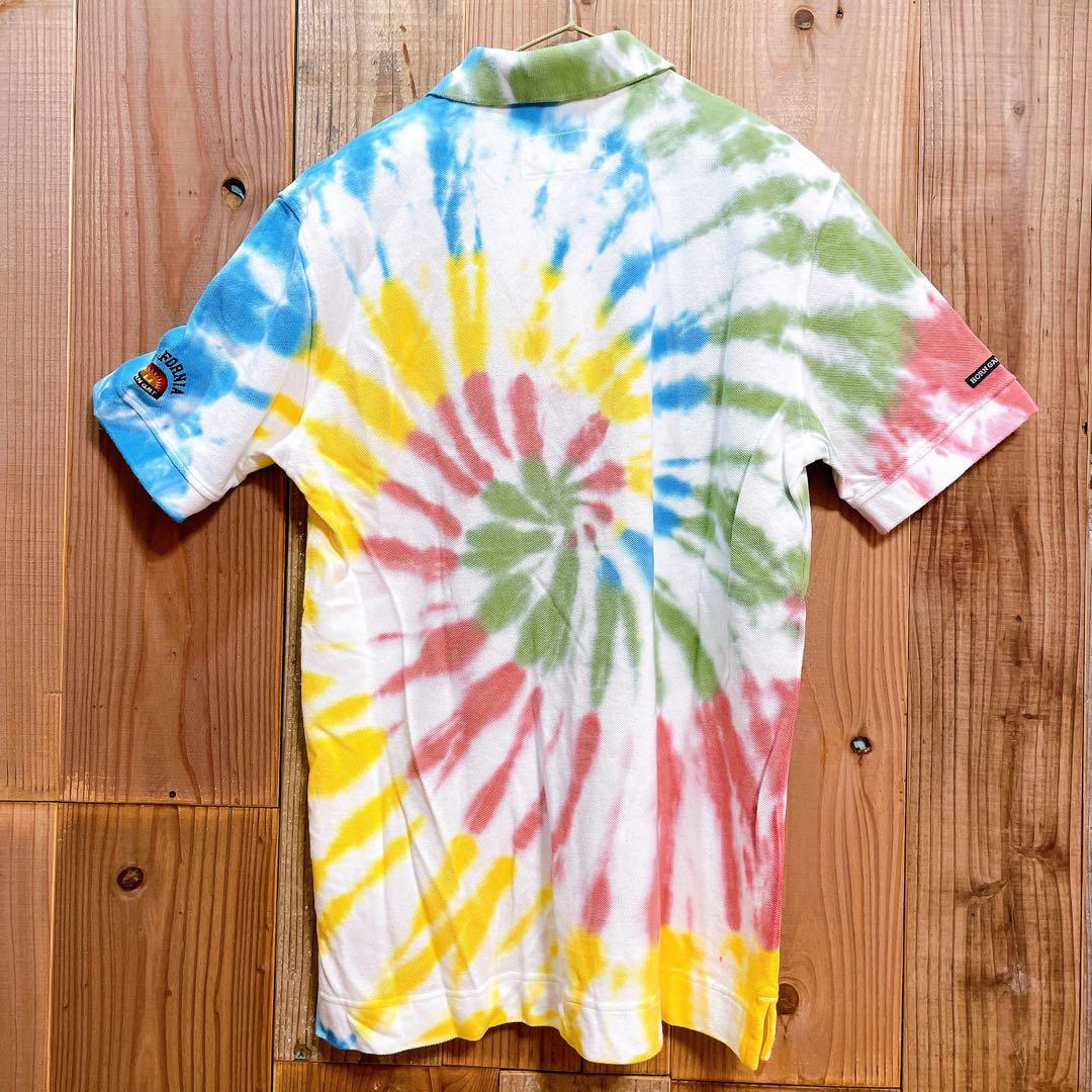 ホーンガーメント HORN GARMENT タイダイ ミッキー刺繍 ポロシャツ