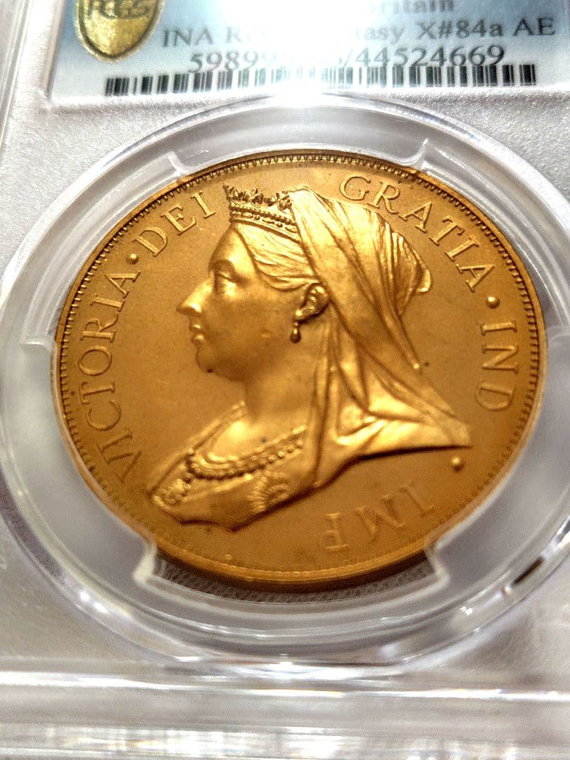 ヴィクトリア女王　銅メダル　PCGS PR66