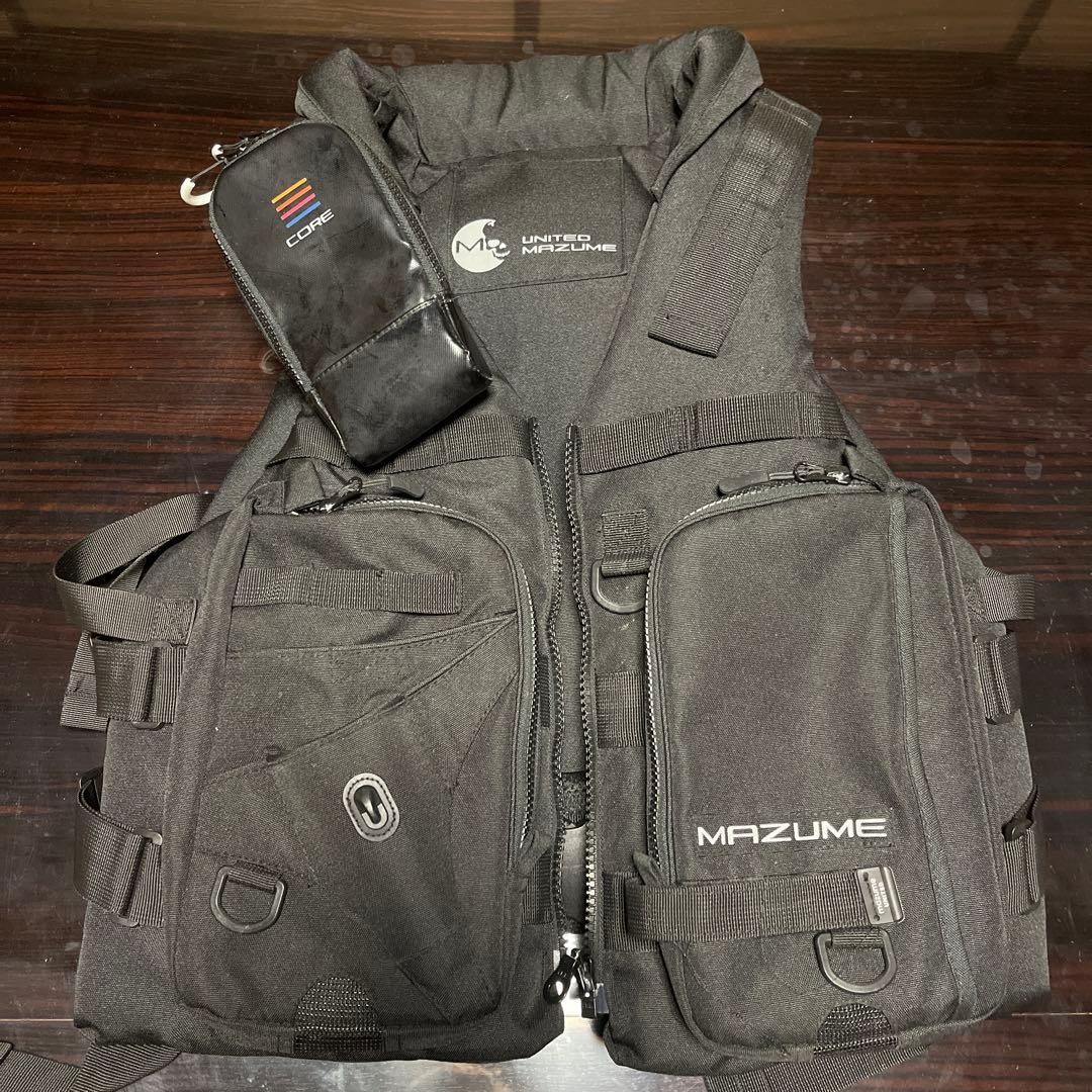 mazume マズメ コアライフジャケット ブラック 美品