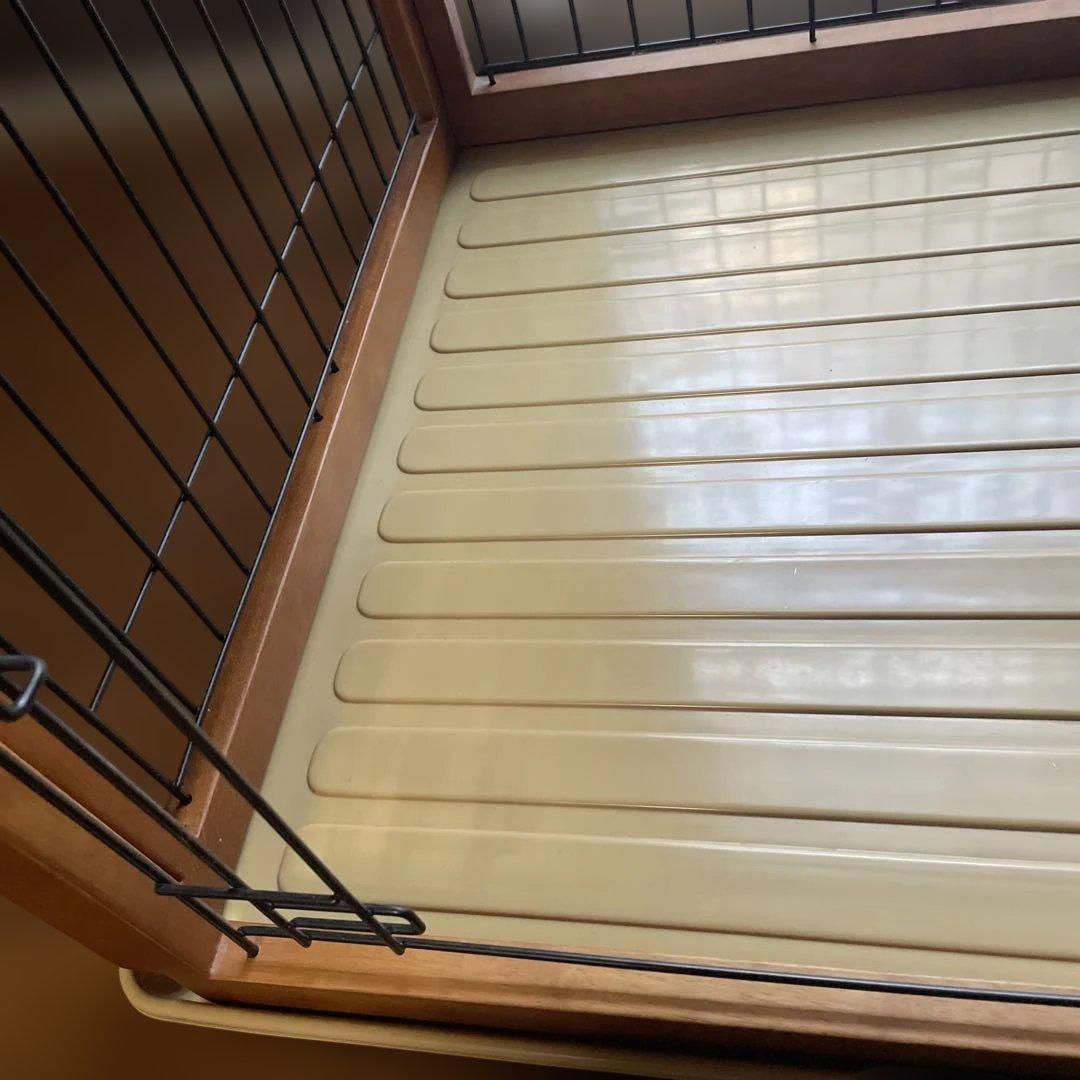 犬用ケージ 小型犬中型犬用 ブラウン　天然木　組み立て簡単　重厚