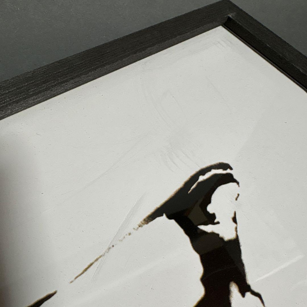 バンクシー　印刷　ポスター　額装