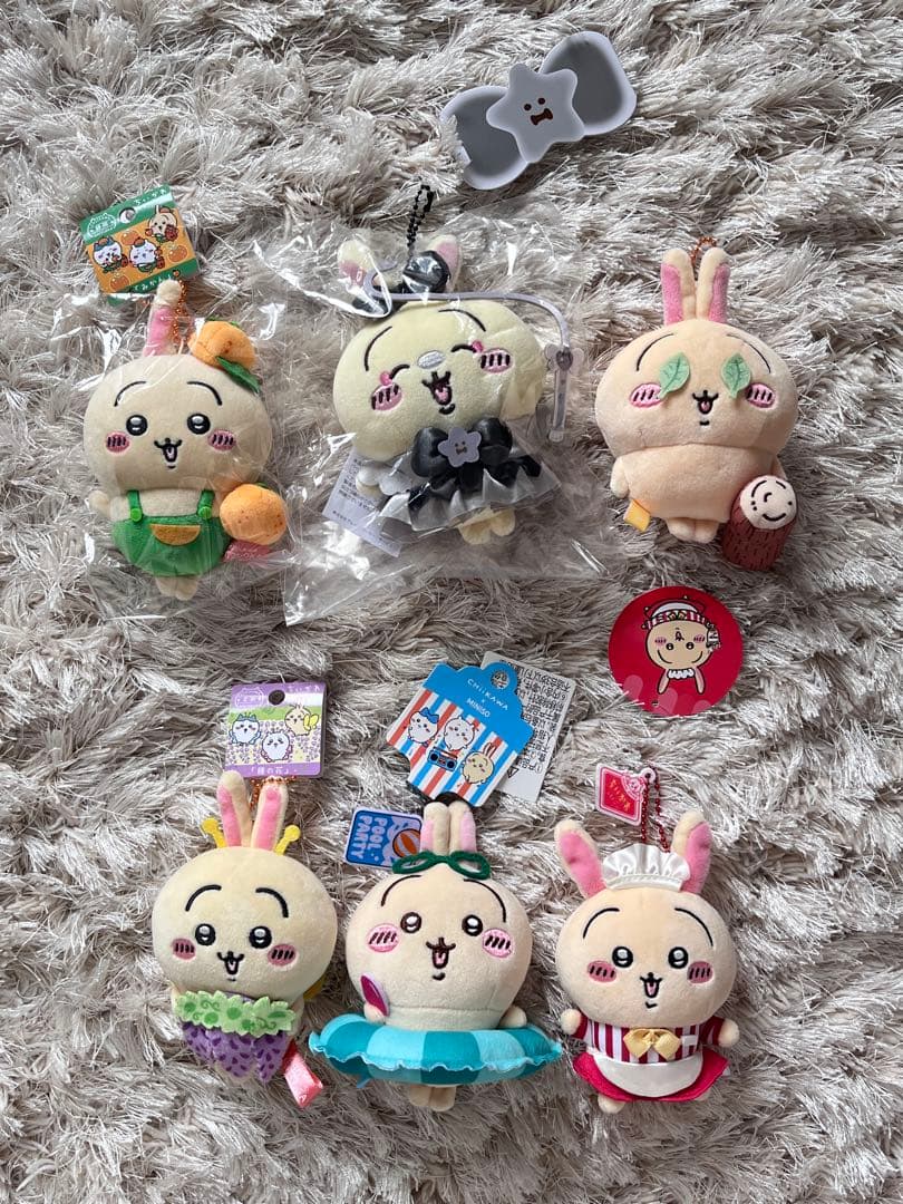 【新品】ちいかわ　うさぎ　マスコット　まとめ売り　6点