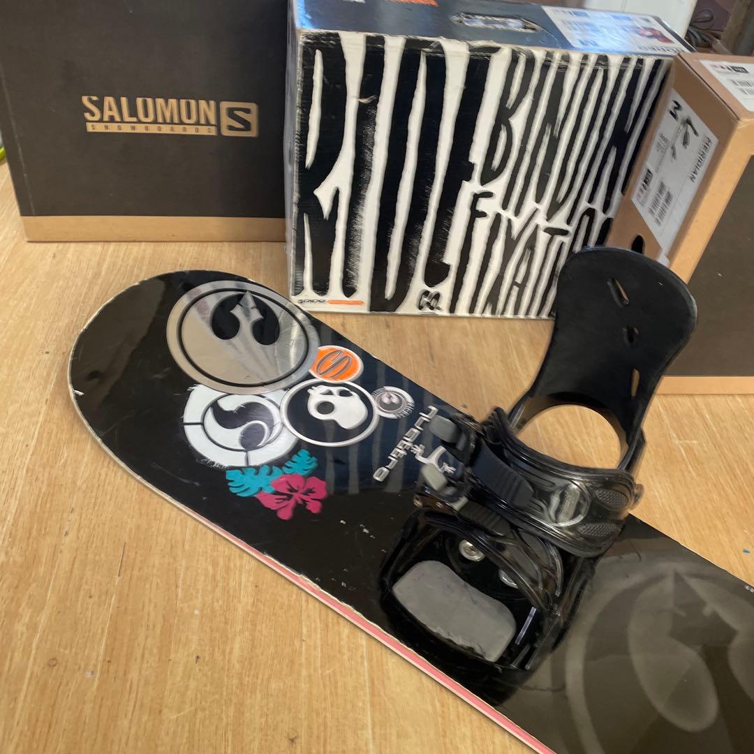 RICE28　良質国産スノーボードセット　OGASAKA製　MORROWバイン付