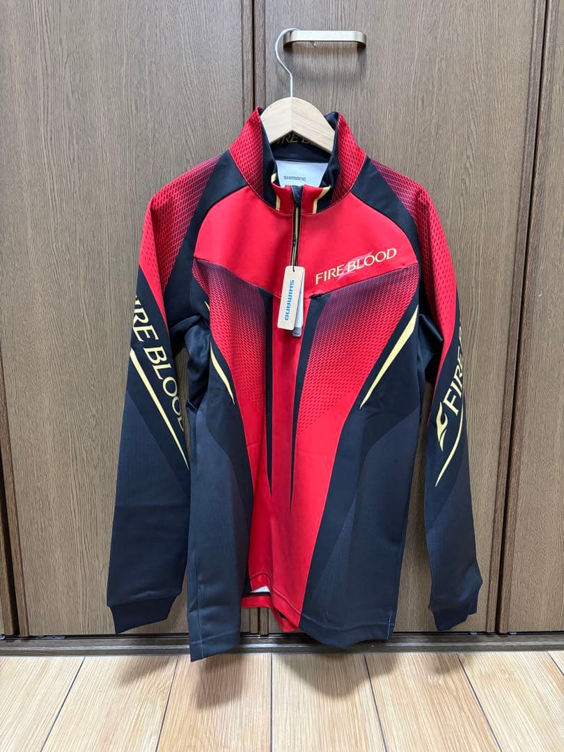 シマノファイアブラッドリミテッドハーフジップ ウォームシャツ SH-110X