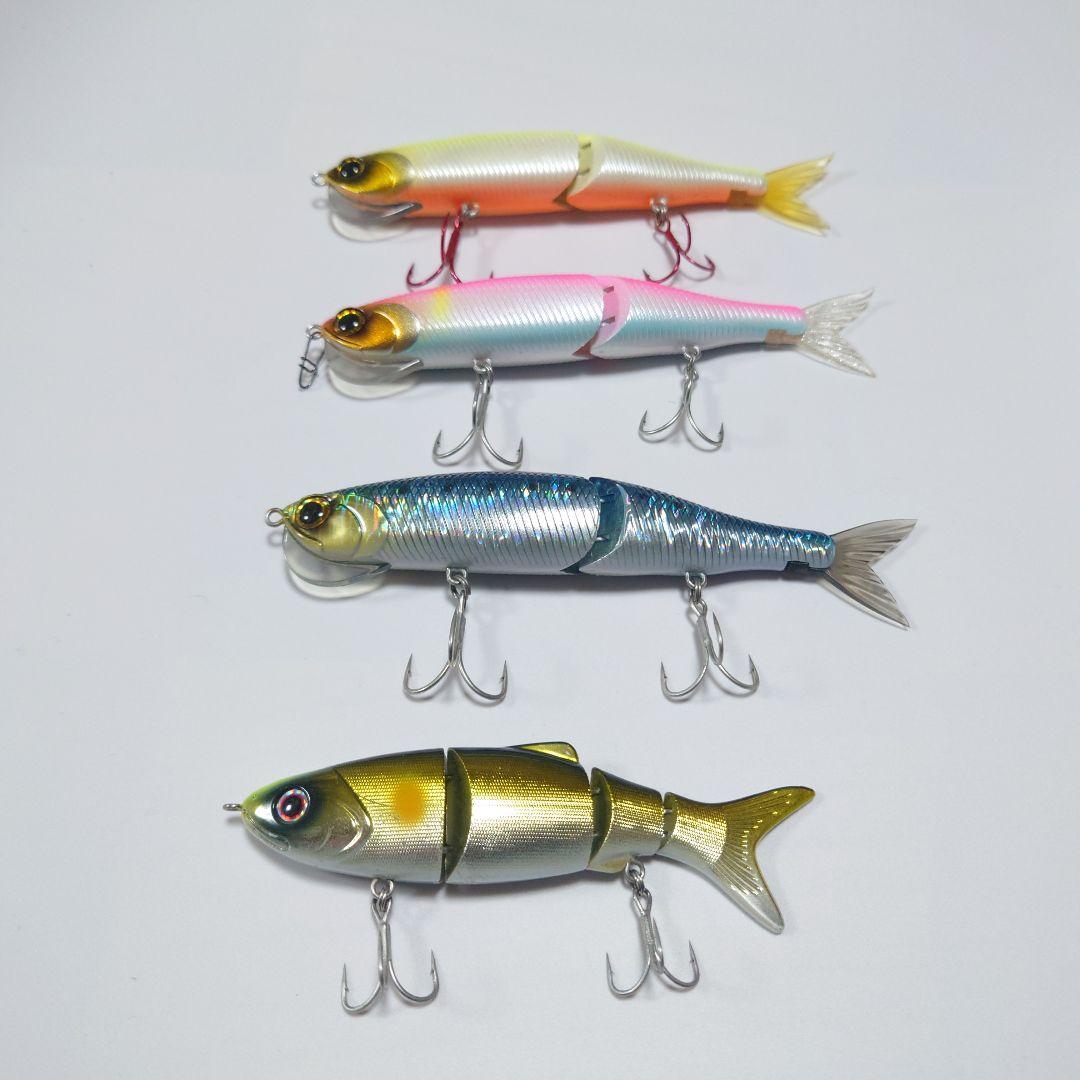 【未使用】S字系ルアー 4個セット ケース付き