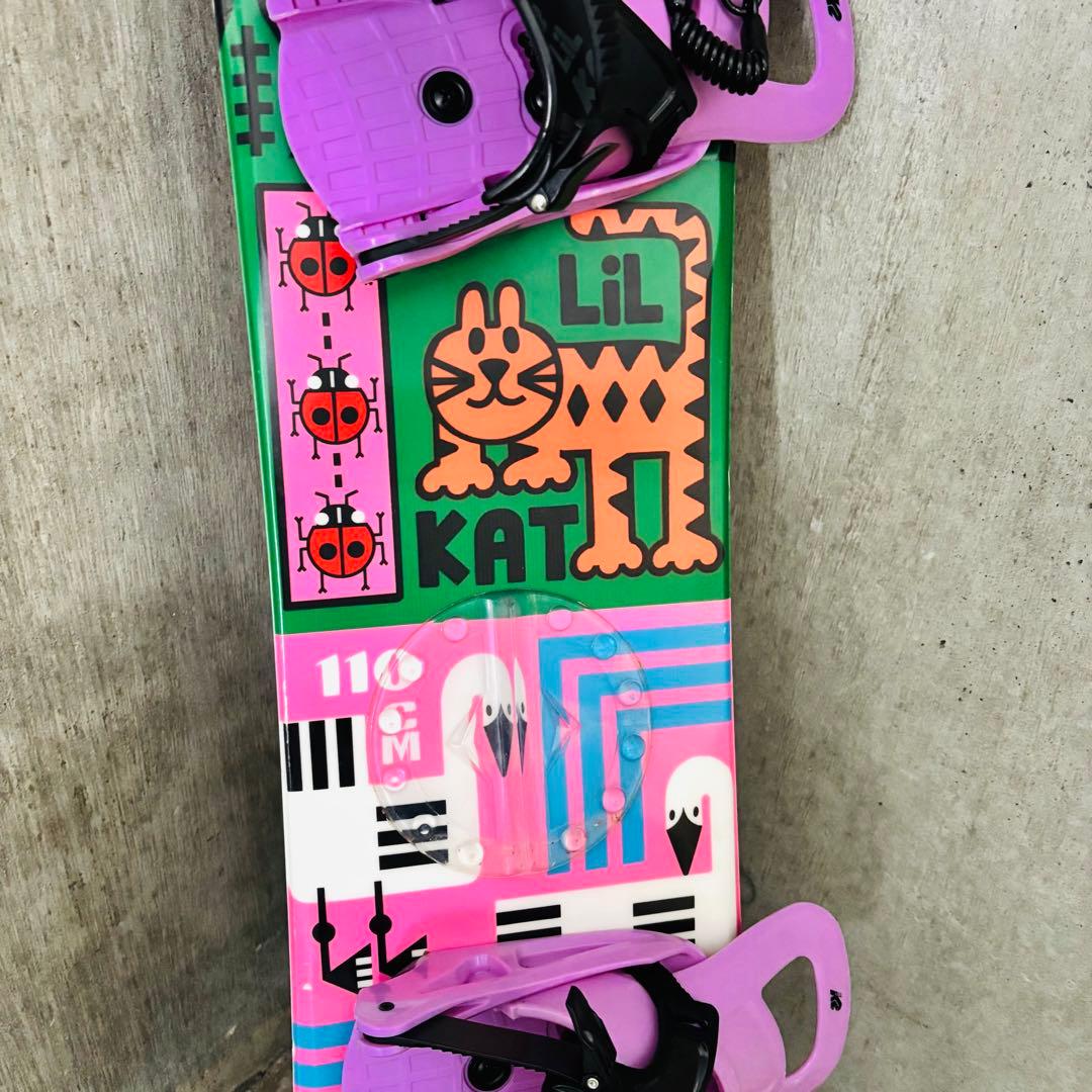 K2 キッズ スノーボード LiL KAT 110cm バイン ブーツ4点セット