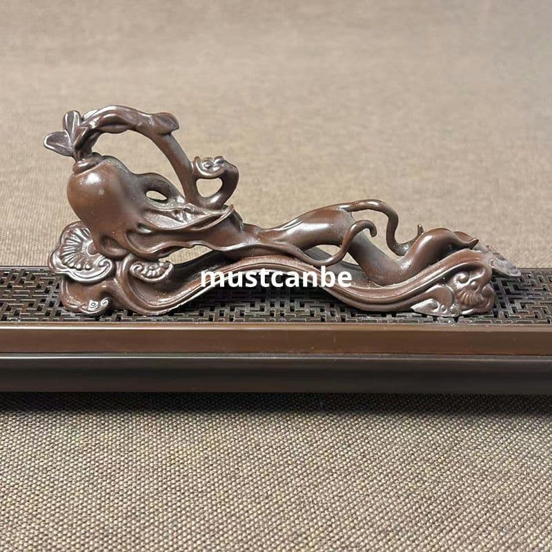 銅製 臥香盒 薫香炉 線香盒 茶道具 香道具 装飾品 工芸品 置物