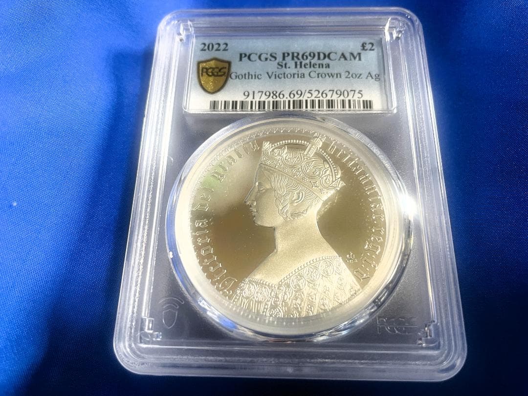 2022エリザベス2世 2oz 銀貨69 ゴチッククラウン ポートレート 164