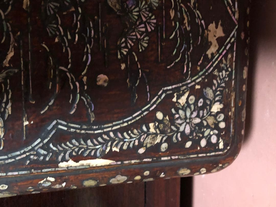 古格漂う唐物もしくは李朝の螺鈿細工文箱