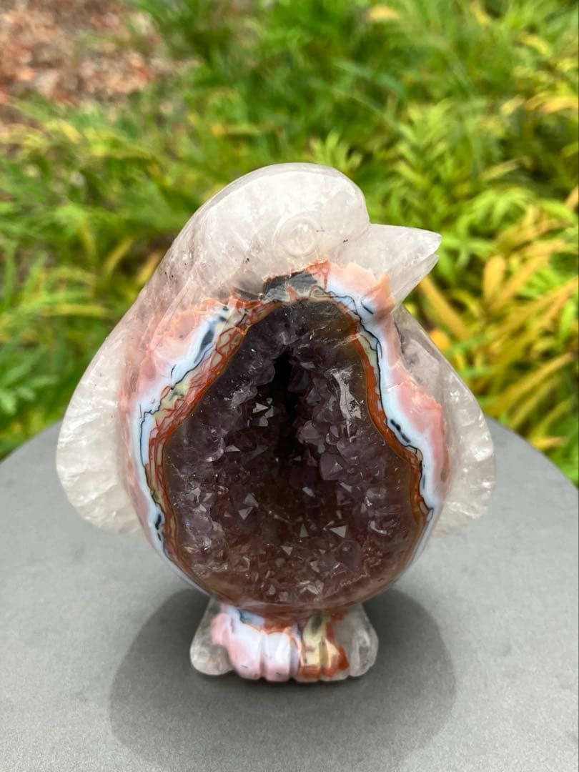 水晶　アゲート　アメジスト　ペンギン　モチーフ
