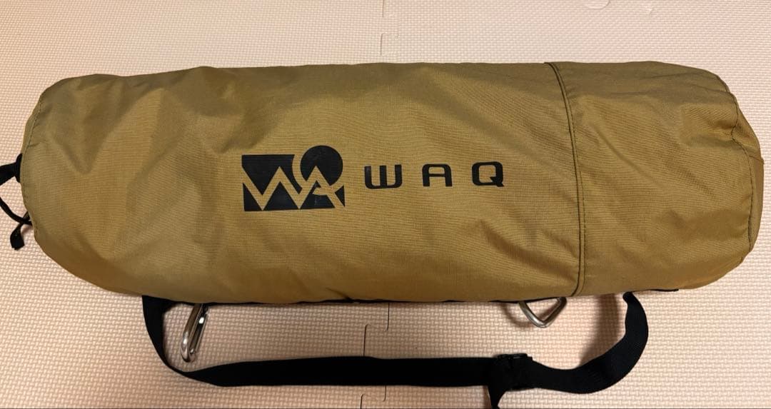 WAQ コット　2WAY フォールディングコット　タン