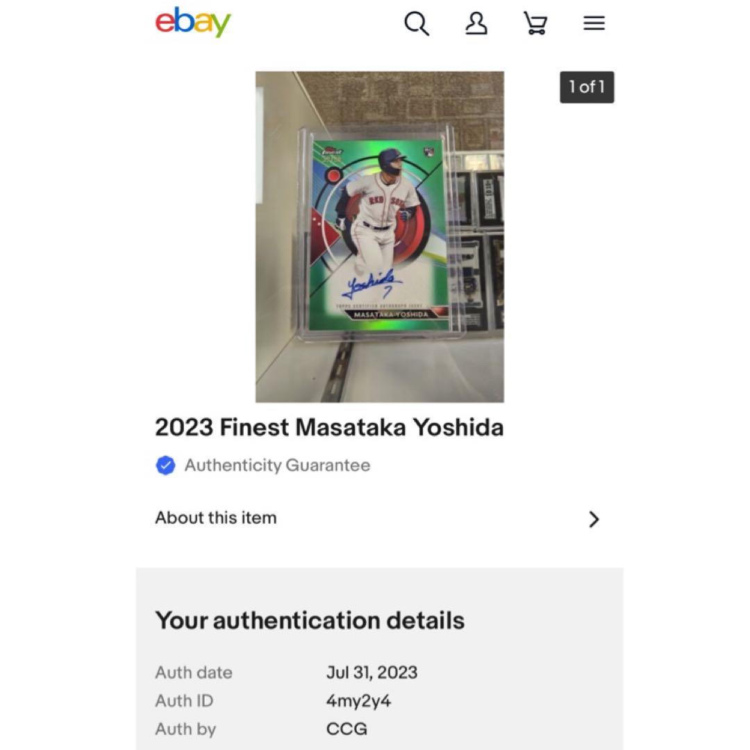 Topps chrome レッドソックス 吉田正尚 直筆サインカード 99枚限定