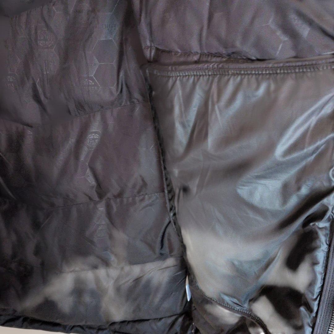 ATHLETA ブラック ベンチコート フード付き