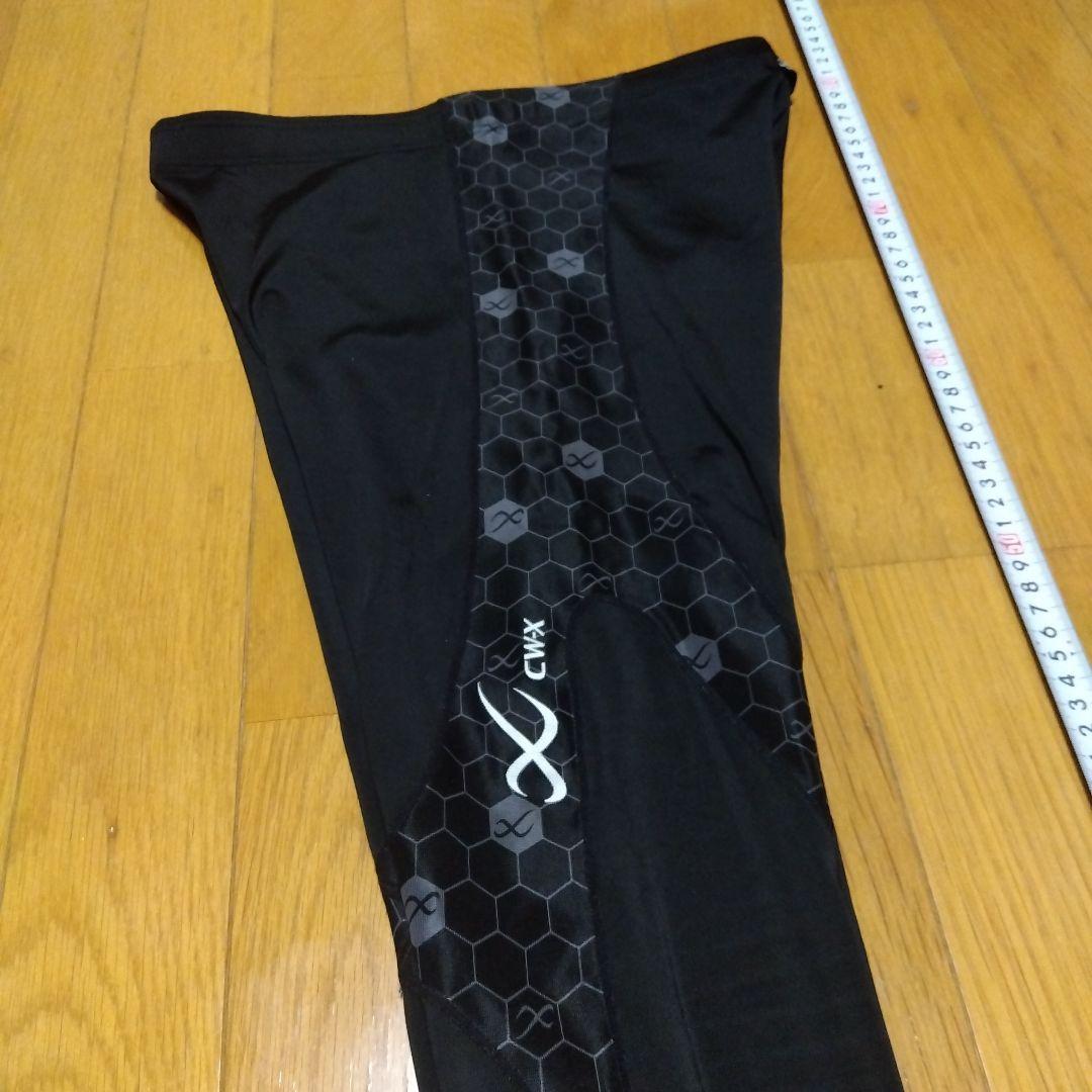 CW-X ブラック トレーニングタイツ M ハニカム柄