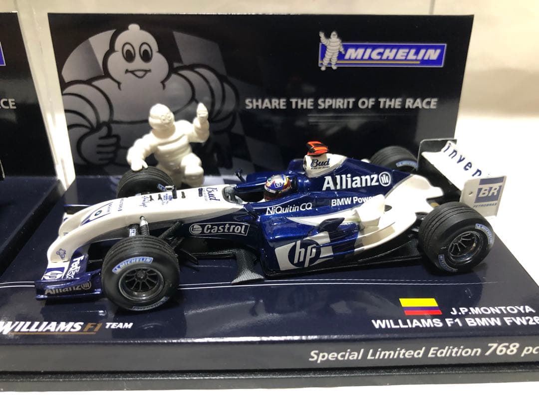 ミニチャンプス ウィリアムズF1BMW FW26 ミシュランボックス 2台未使用