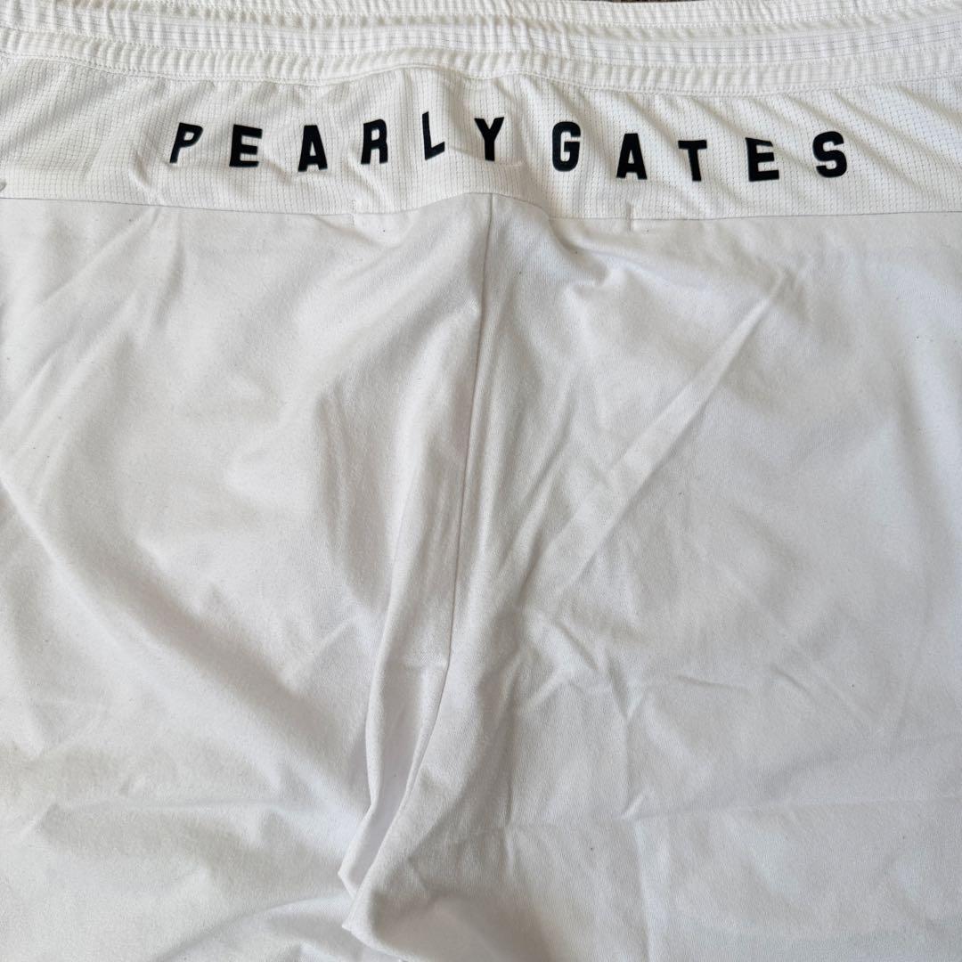 パーリーゲイツ　パンツ　白　黒　L〜XL相当 ホワイト　ドライ　ストレッチ　5