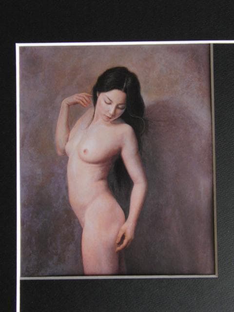 舟木誠一郎、微風、希少な画集より、新品高級額・額装付、状態良好