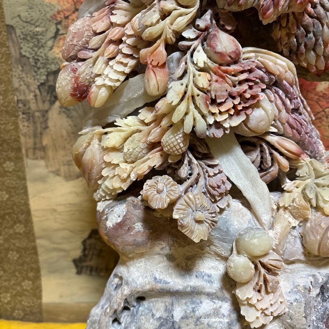 壽山石 古美術 超細工 果実