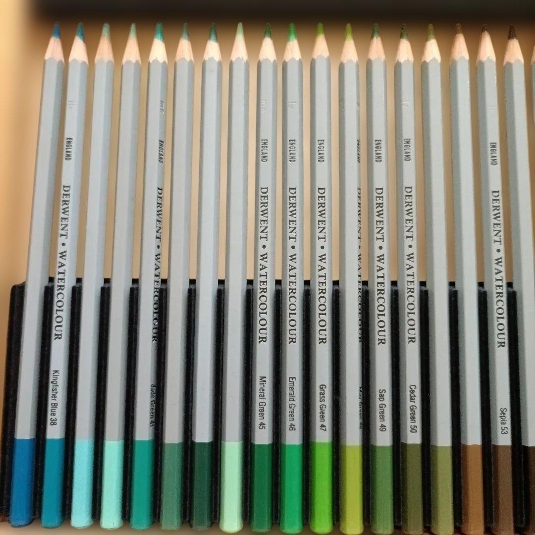 DERWENT 水彩色鉛筆 72色 木箱