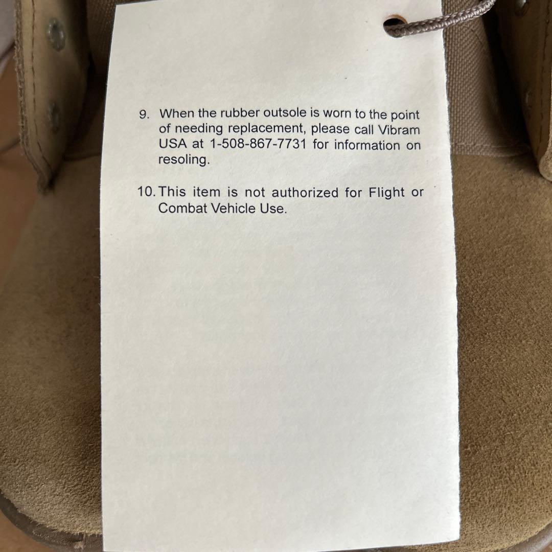 【実物】【未使用新品】USミリタリー　アーミーコンバットブーツ　7W