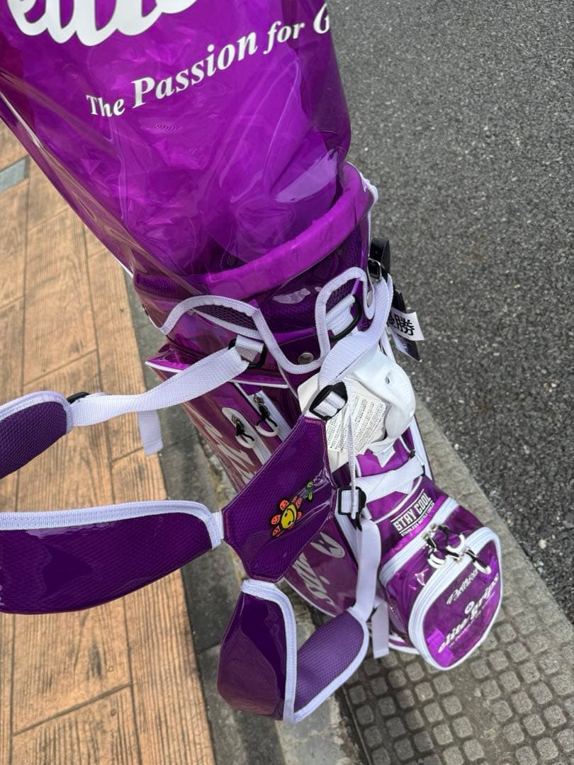 【新品】elite grips エリートグリップ キャディバッグ パープル