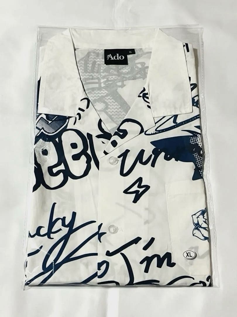 【限定】Ado 5th POPUP-STORE オープンカラーシャツ　XLサイズ