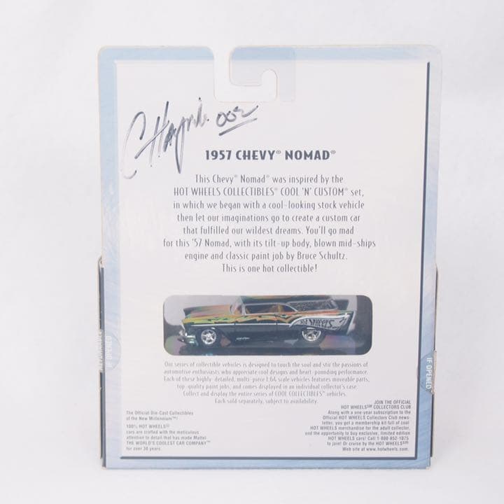 100% ホットウィール 1957 CHEVY NOMAD サイン入り