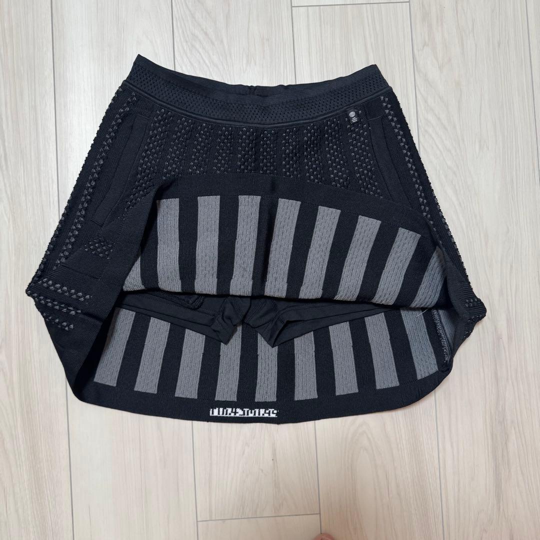 アディダス セットアップ ゴルフウェア 秋冬 千鳥柄 プライムニット スカート